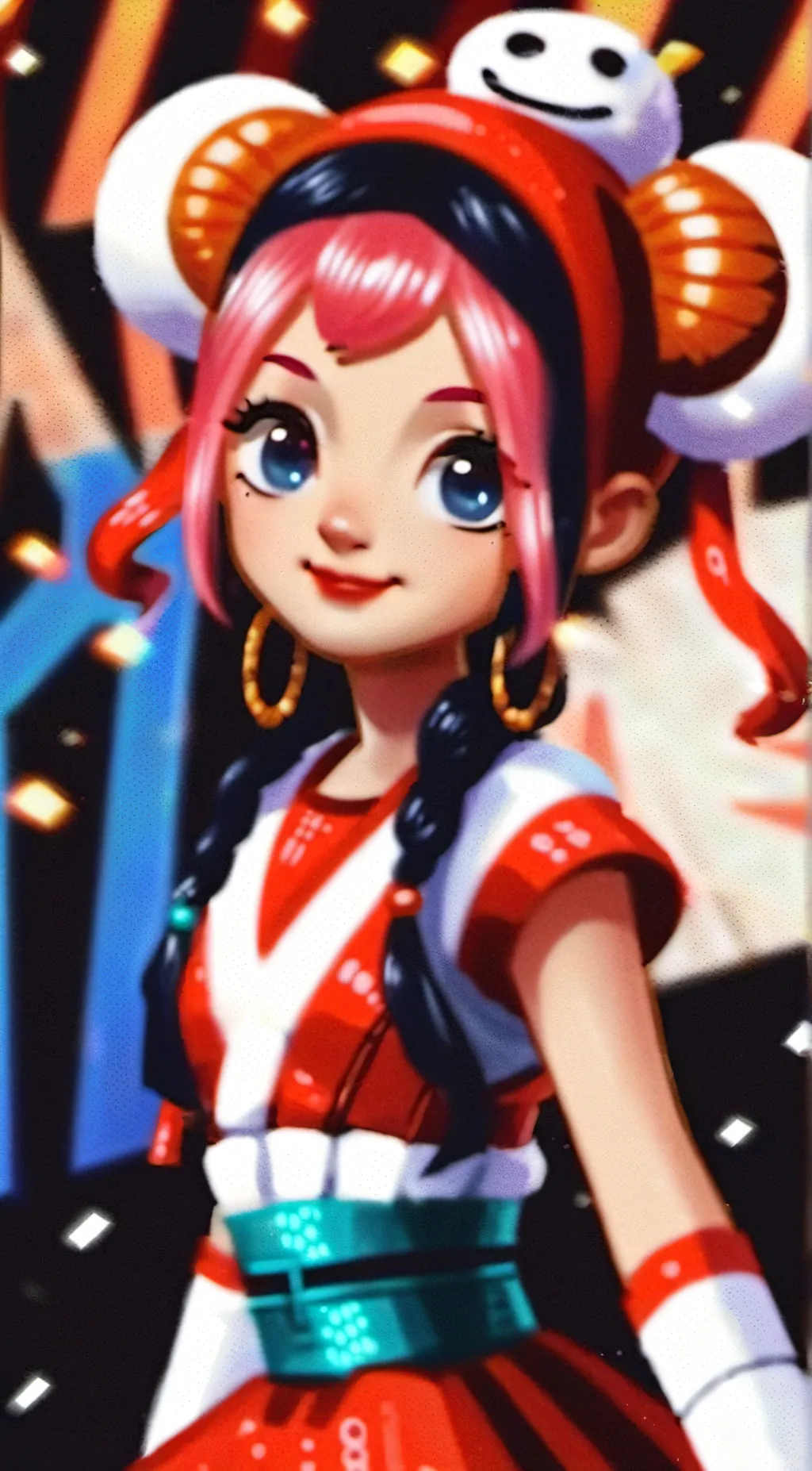 ai character: Ana the superstar. background