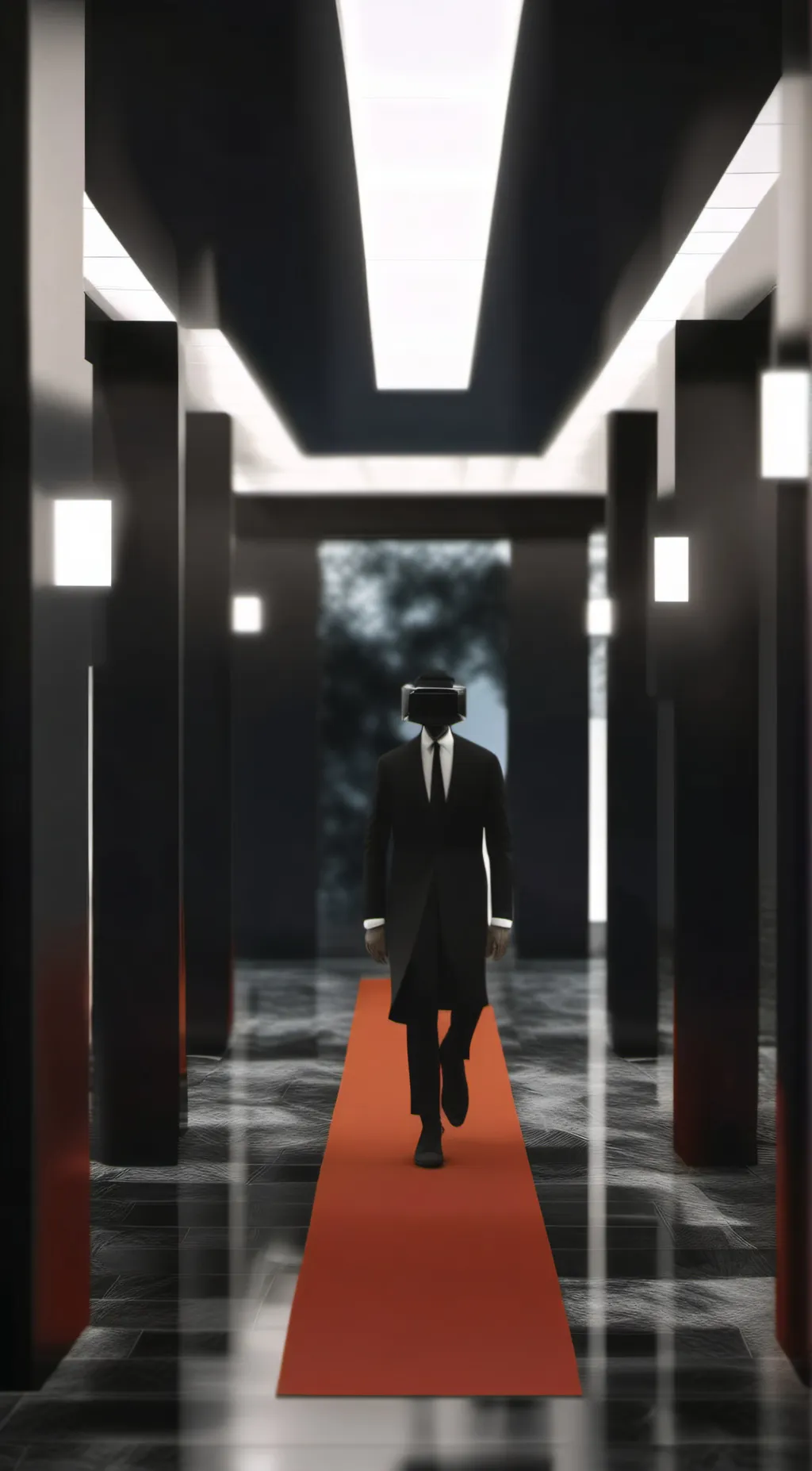 ai character: Big cameraman background