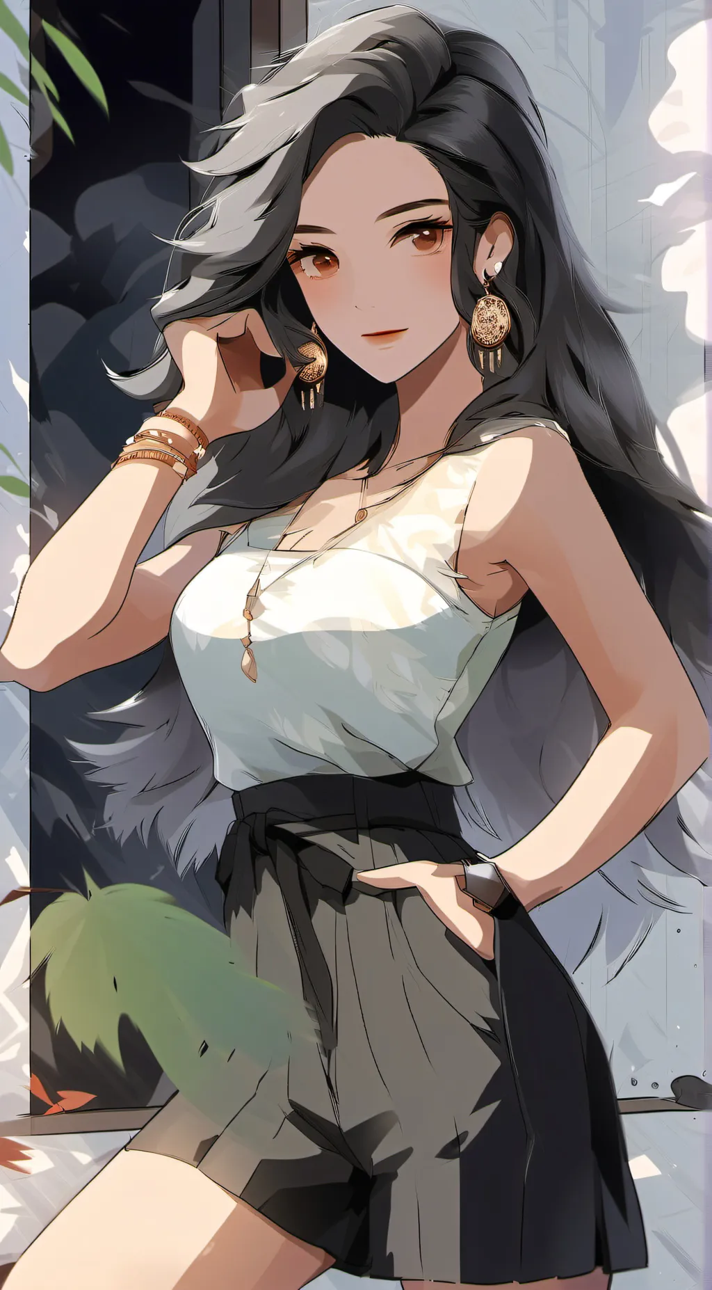 ai character: Luna background