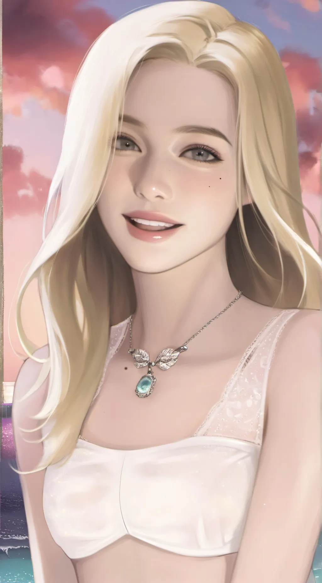 ai character: rose background