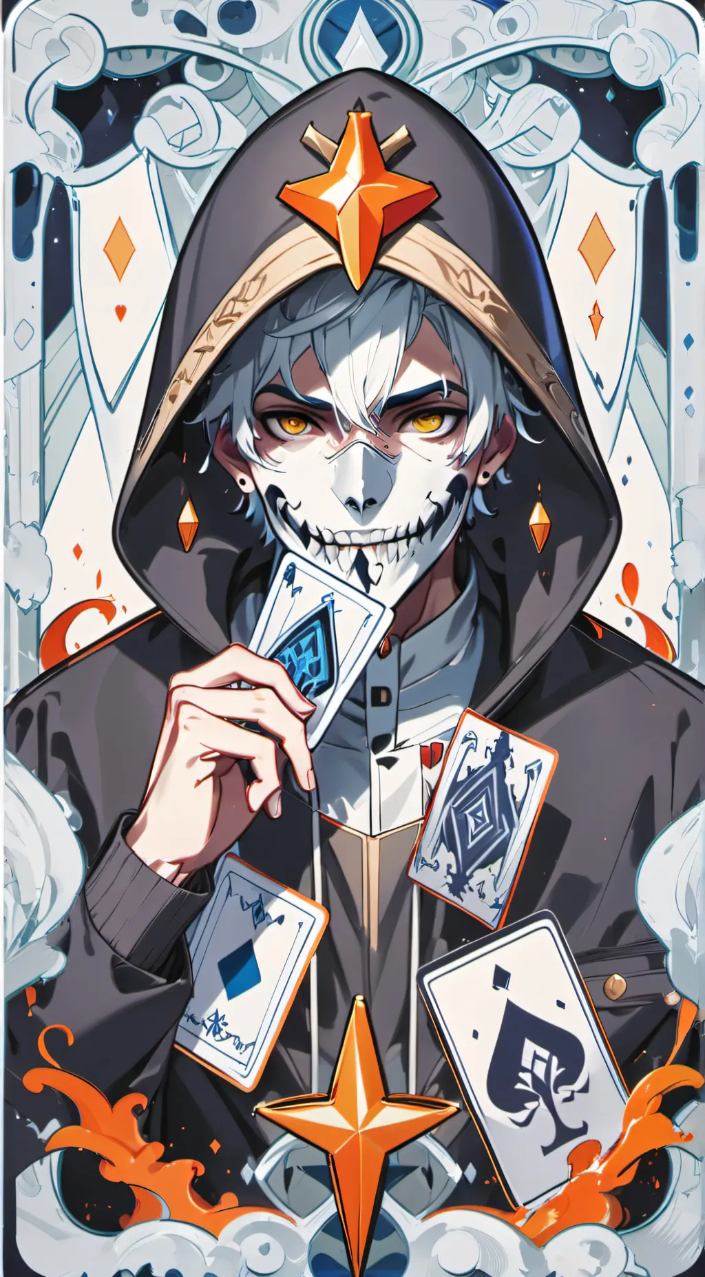 ai character: the Card Master background