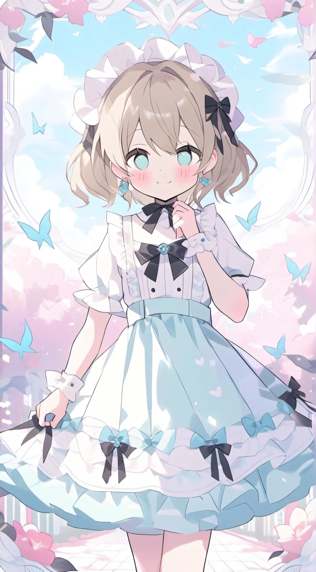 ai character: silky background