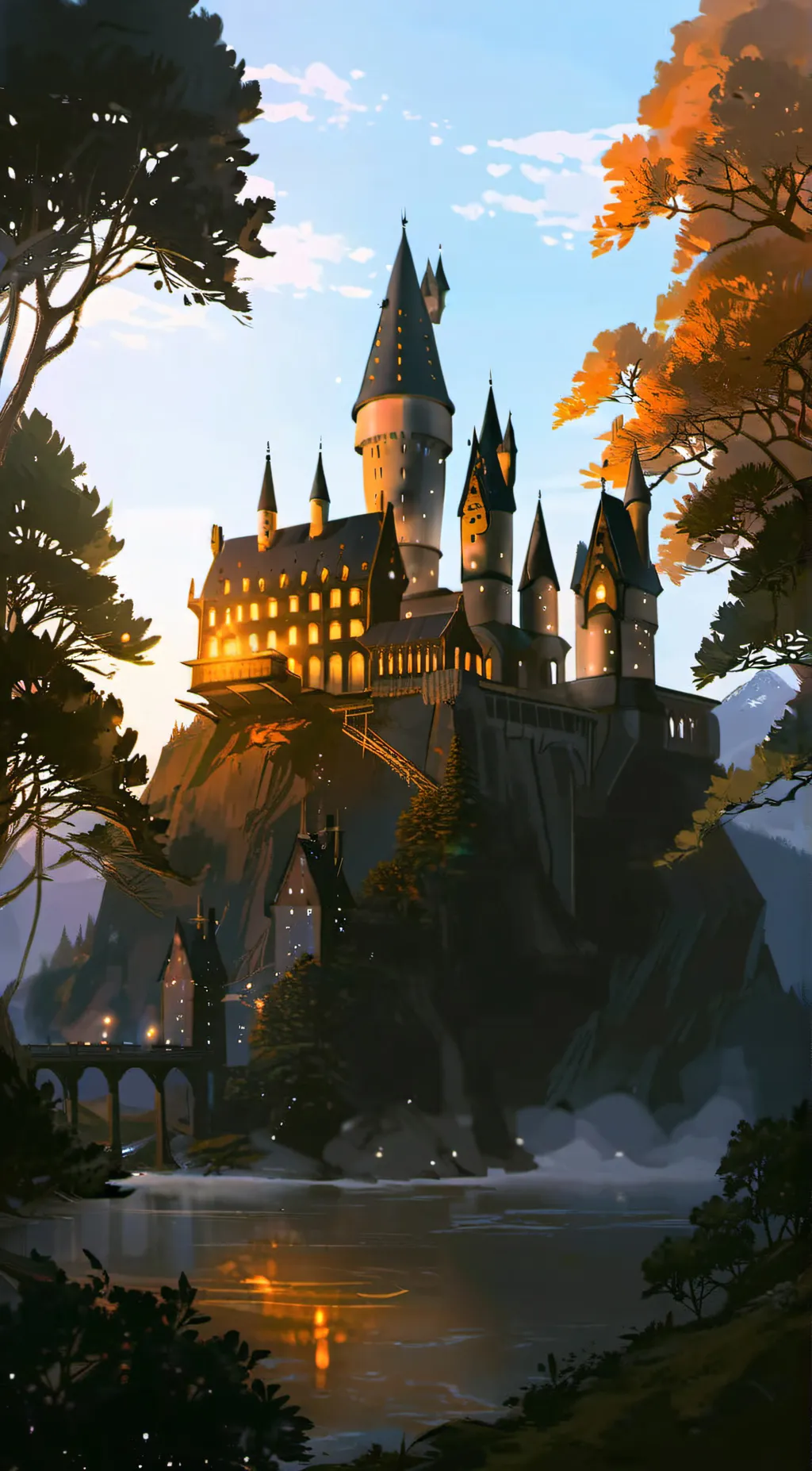 ai character: Gen z hogwarts  background