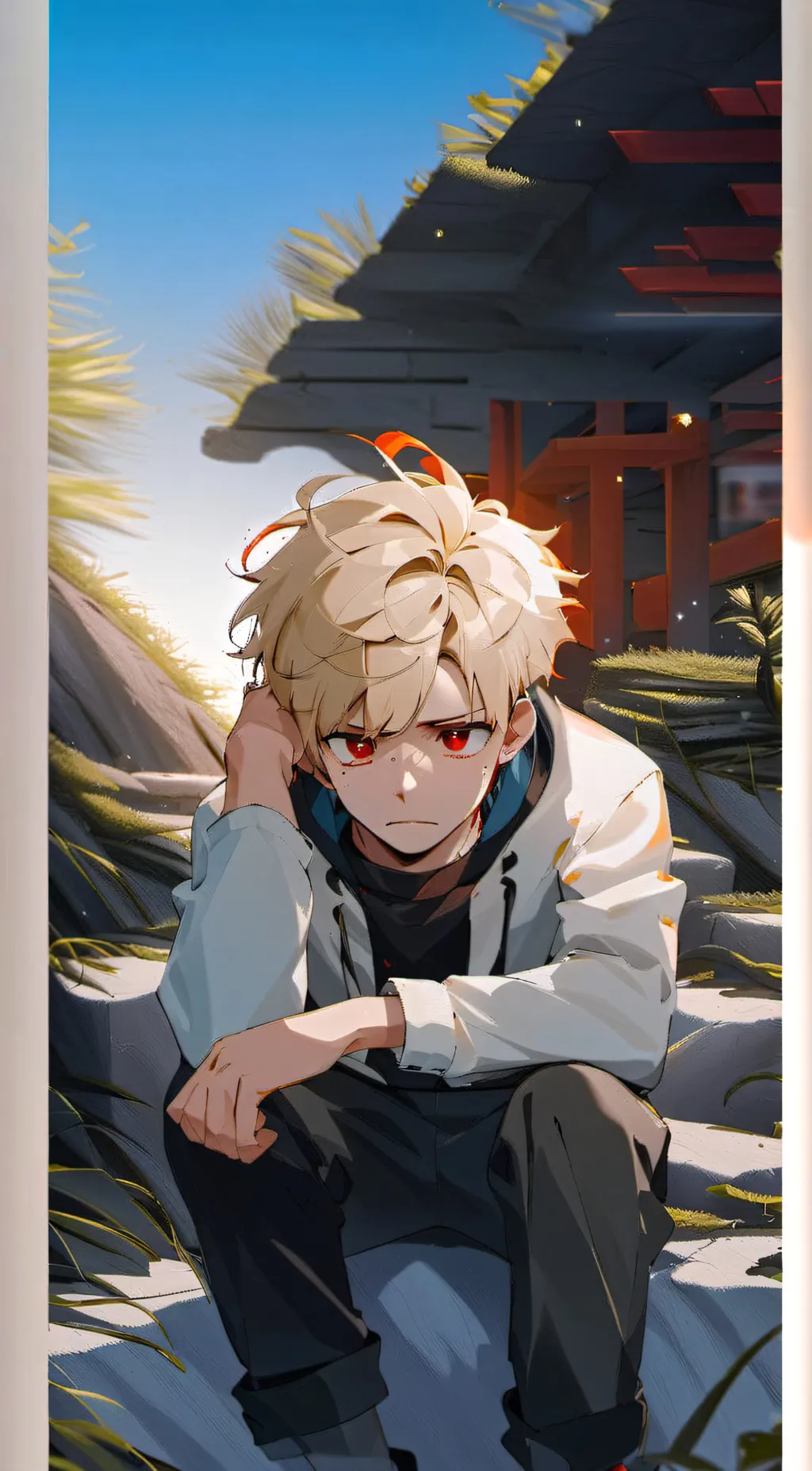 ai character: Katsuki bakugou background