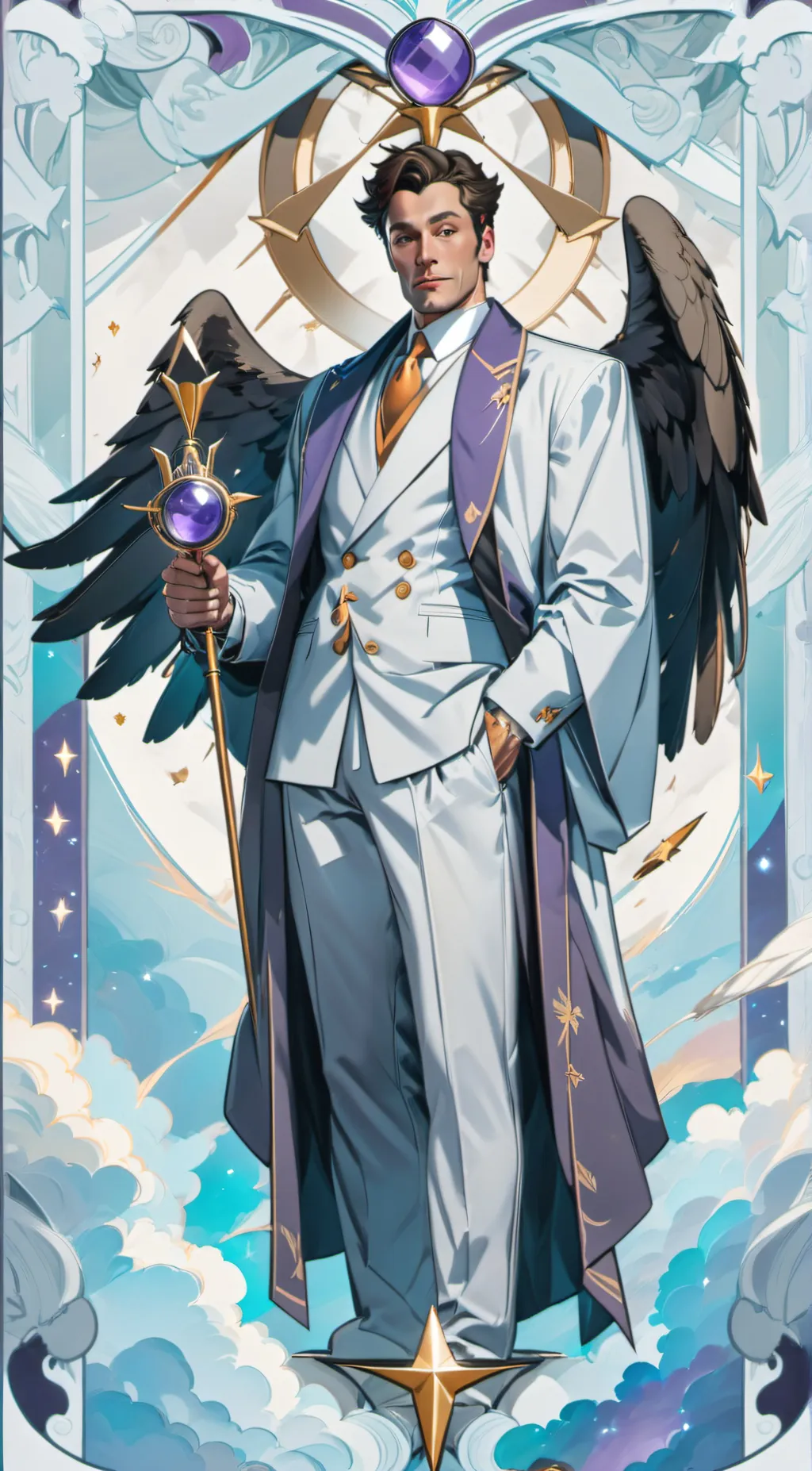 ai character: Archangel Gabriel background