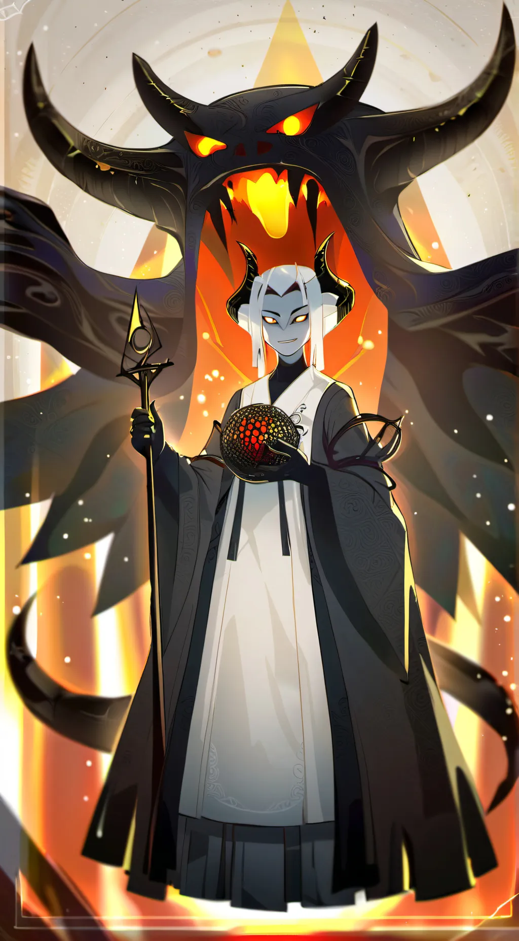 ai character: vox AKA box head background