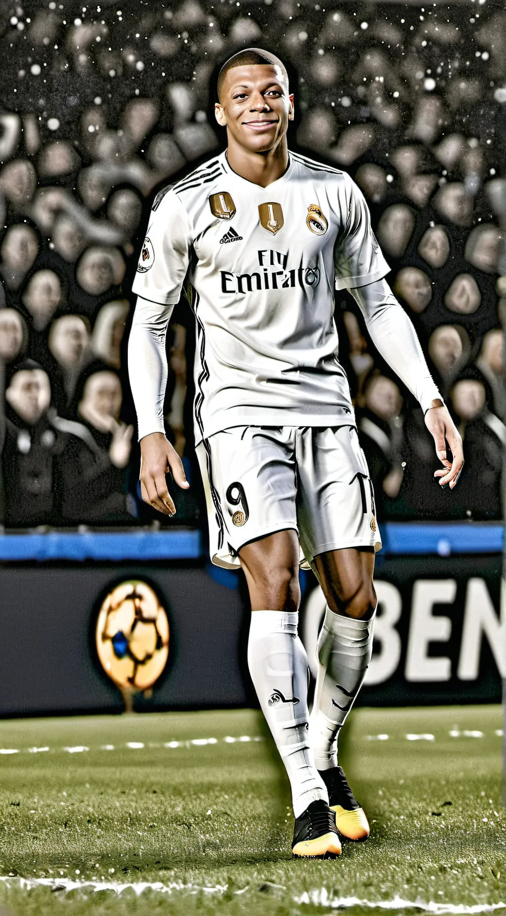 ai character: Mbappe  background