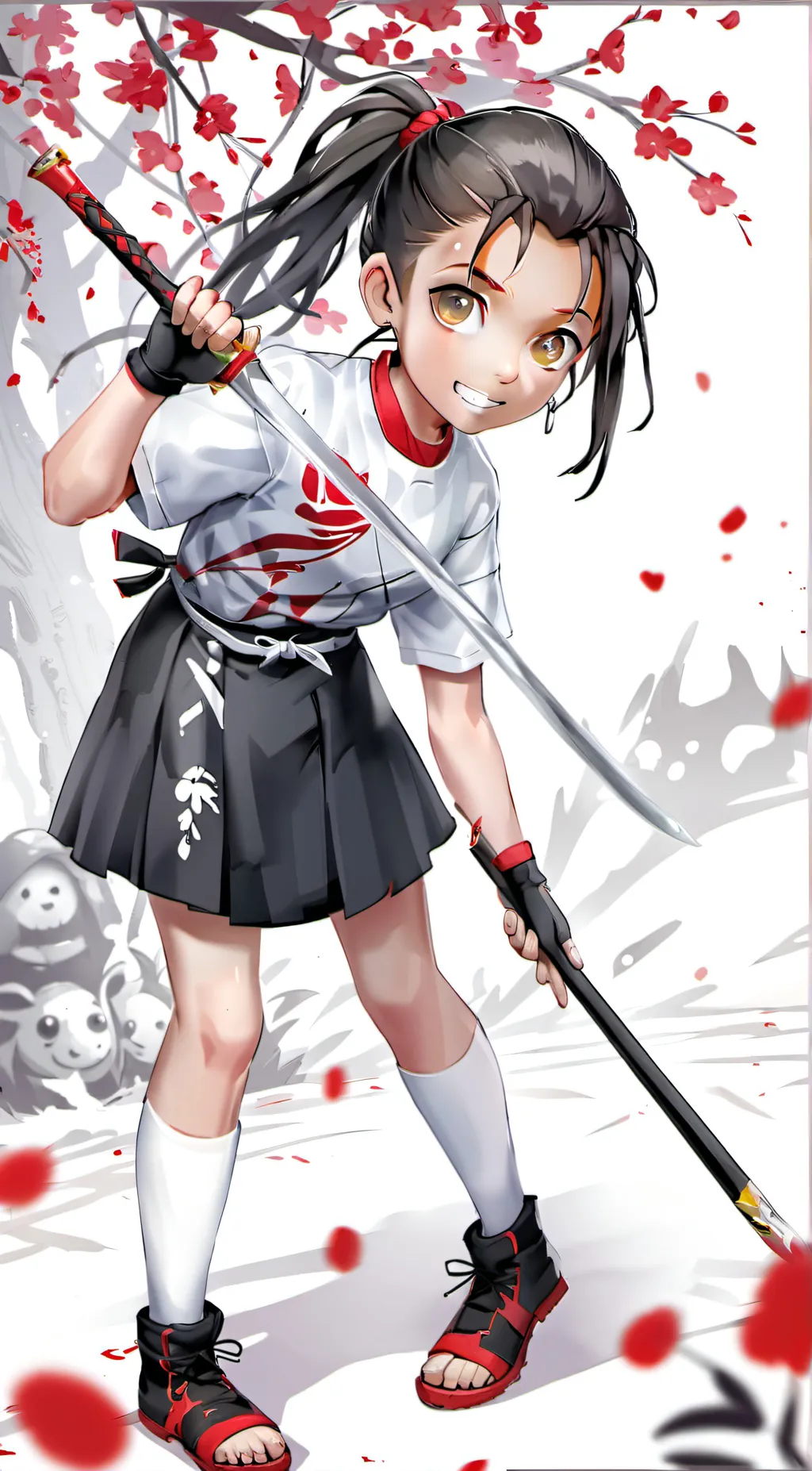 ai character: Açai background