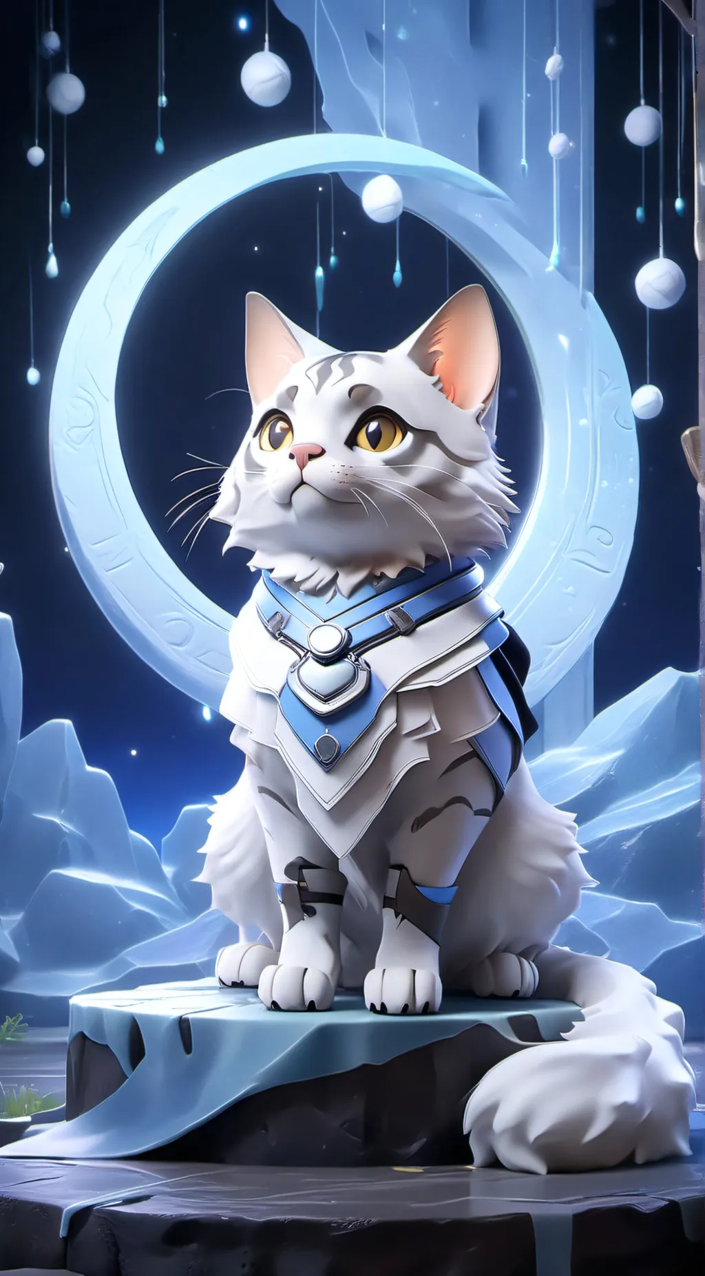 ai character: King cat background