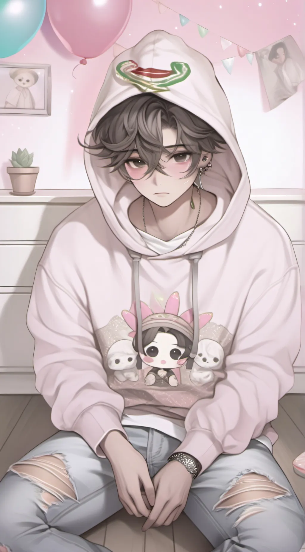 ai character: •ėňżø•’ background