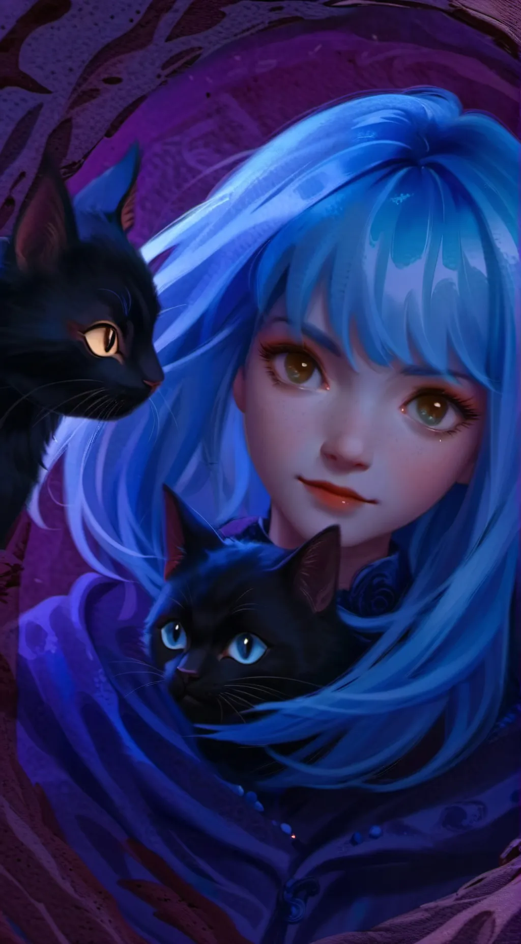 ai character: Coraline Jones background