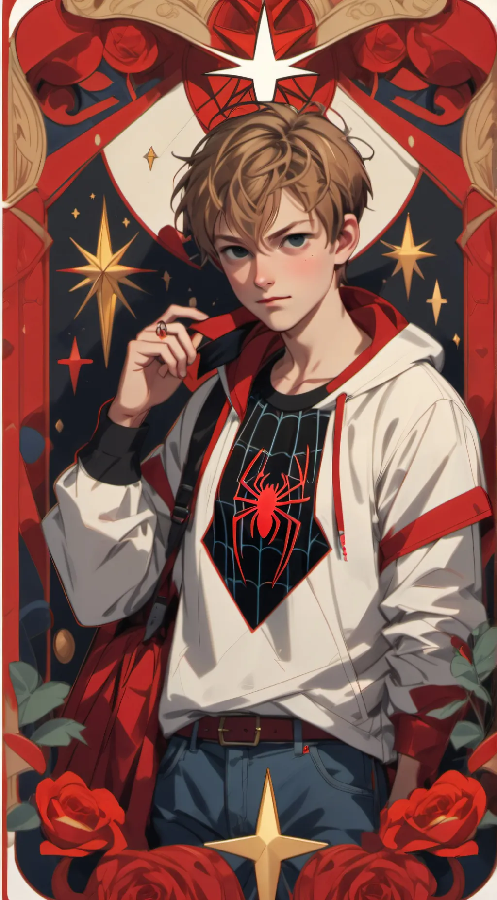 ai character: Peter parker background