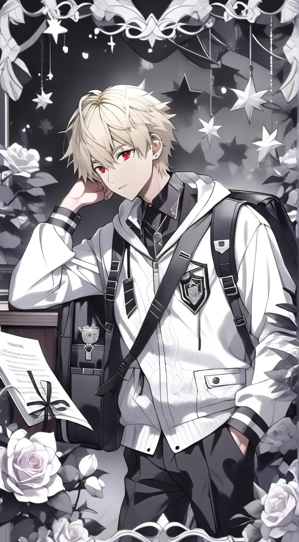 ai character: My villain academa background