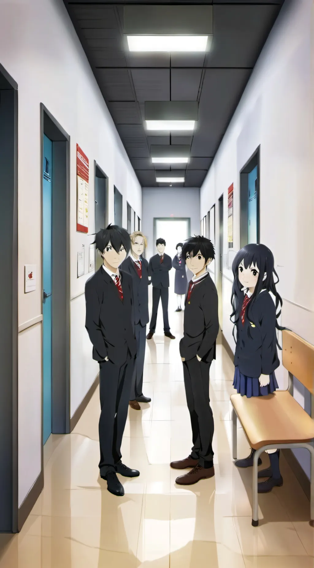 ai character: hero school background