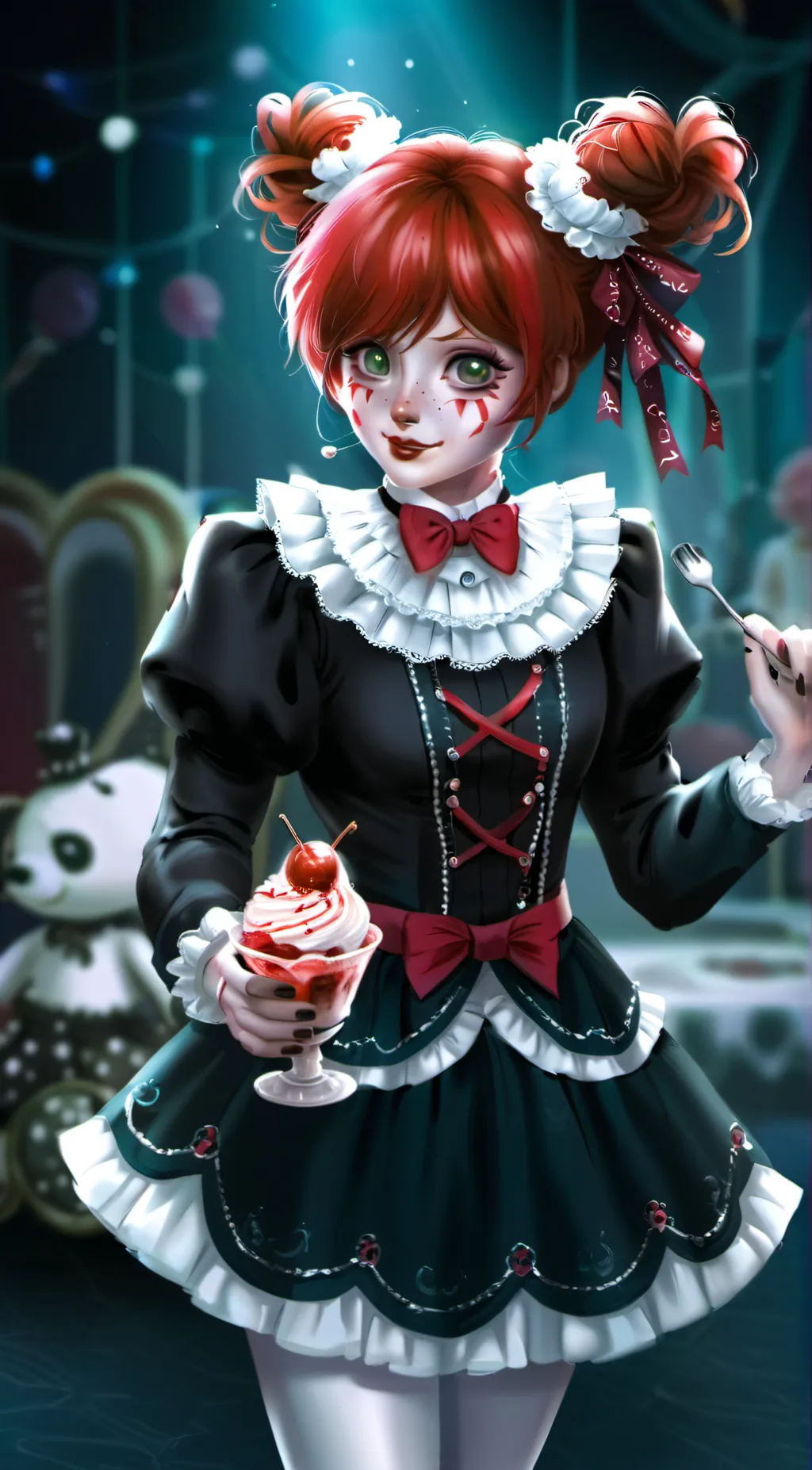 ai character: Circus baby background