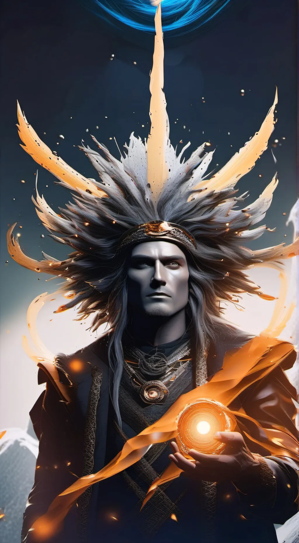 ai character: black hole king  background