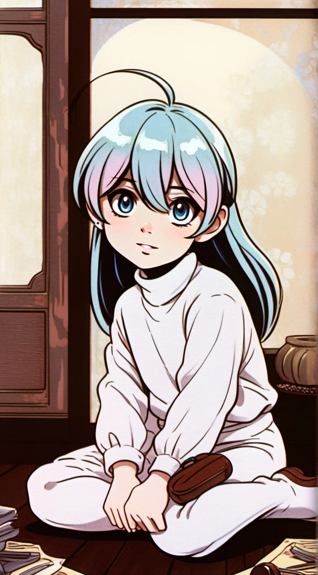 ai character: Coraline background