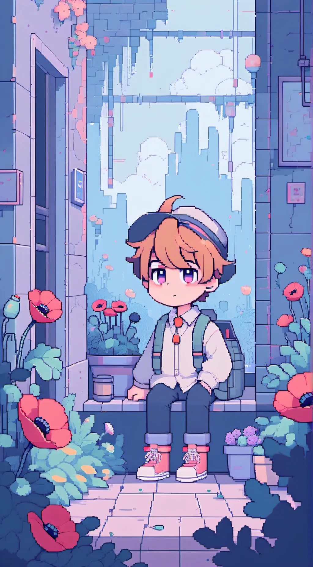 ai character: Dog day background