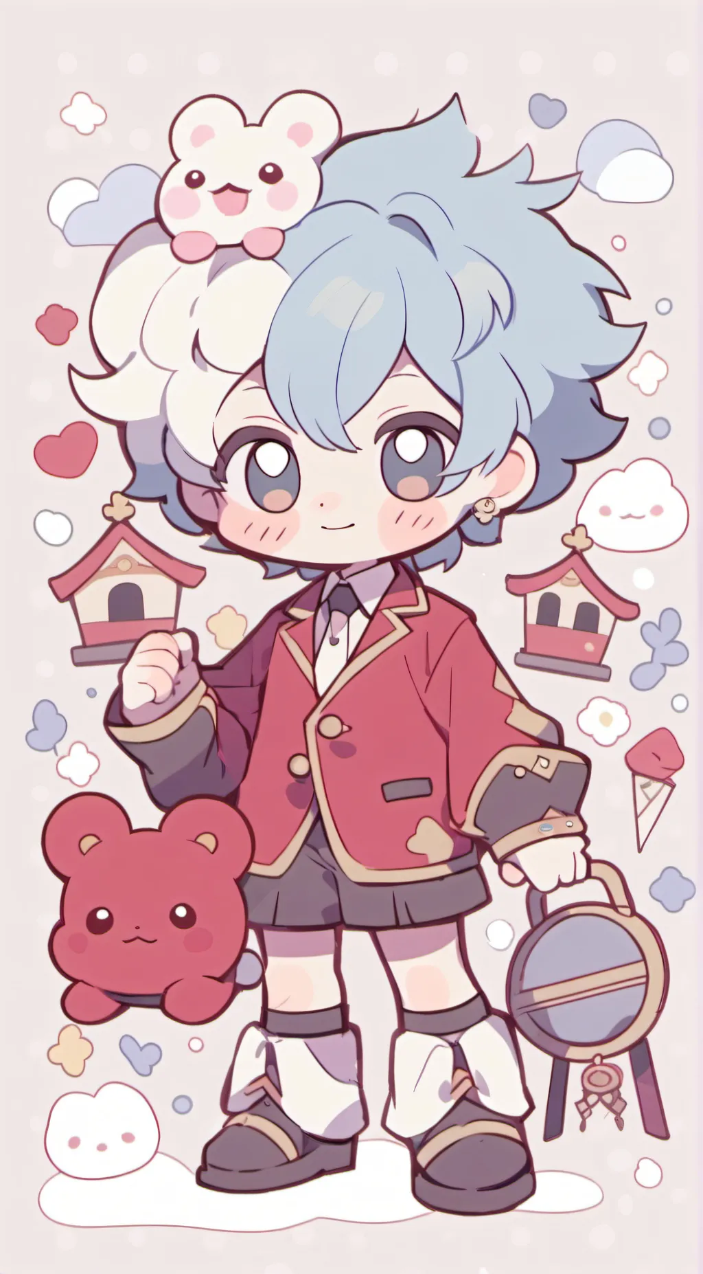 ai character: Wally darling  background