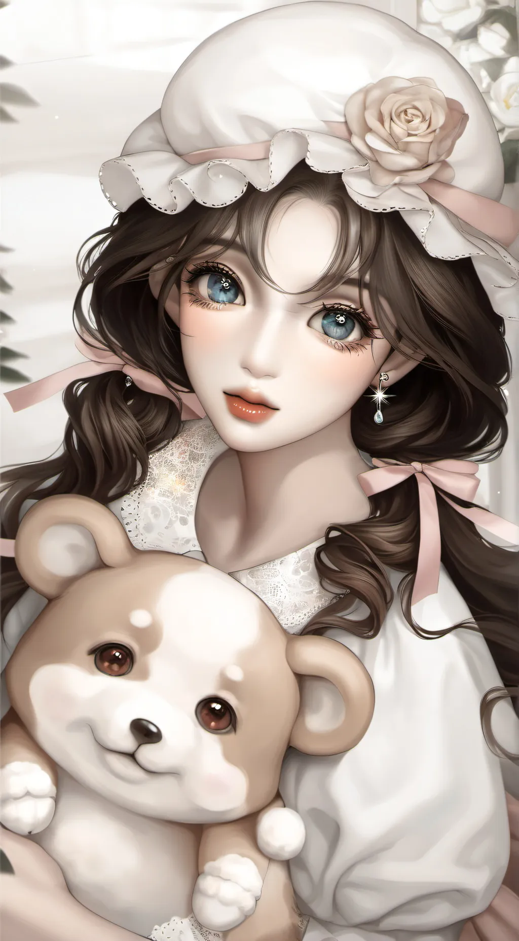 ai character: crystal  background