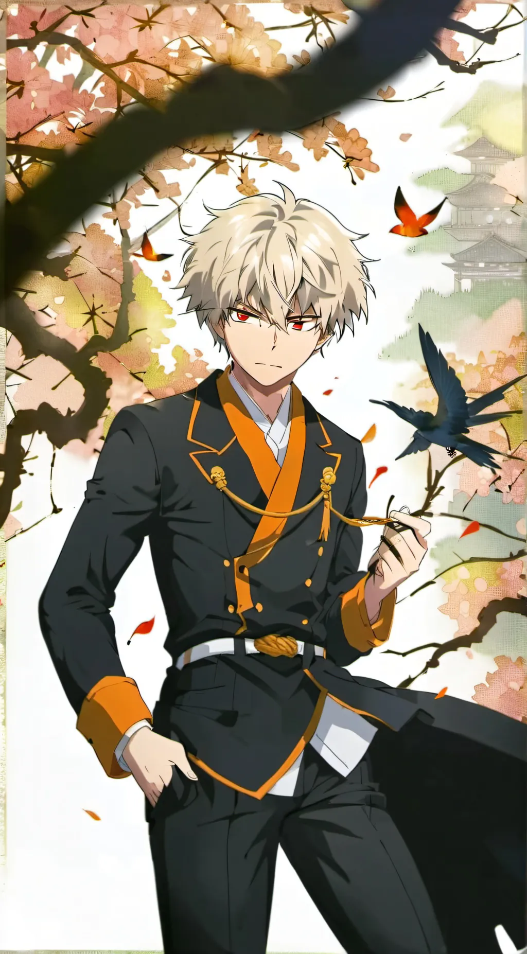 ai character: Katsuki Bakugo  background