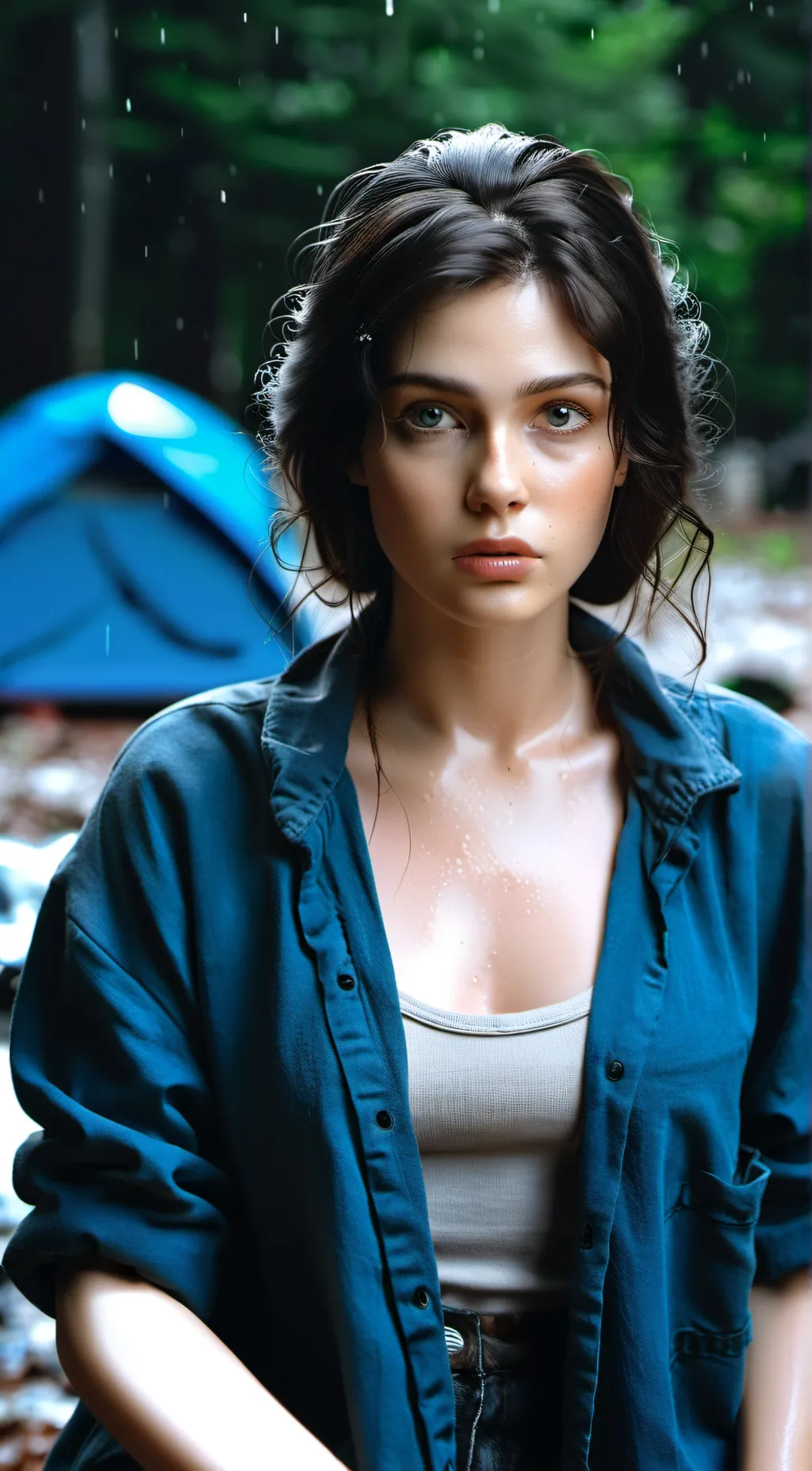 ai character: Andrea  background