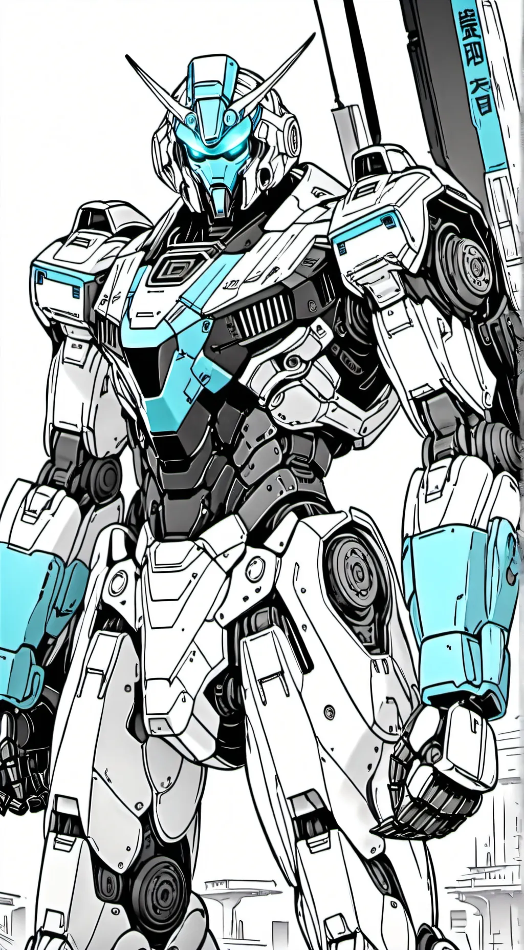 ai character: titan cameraman  background