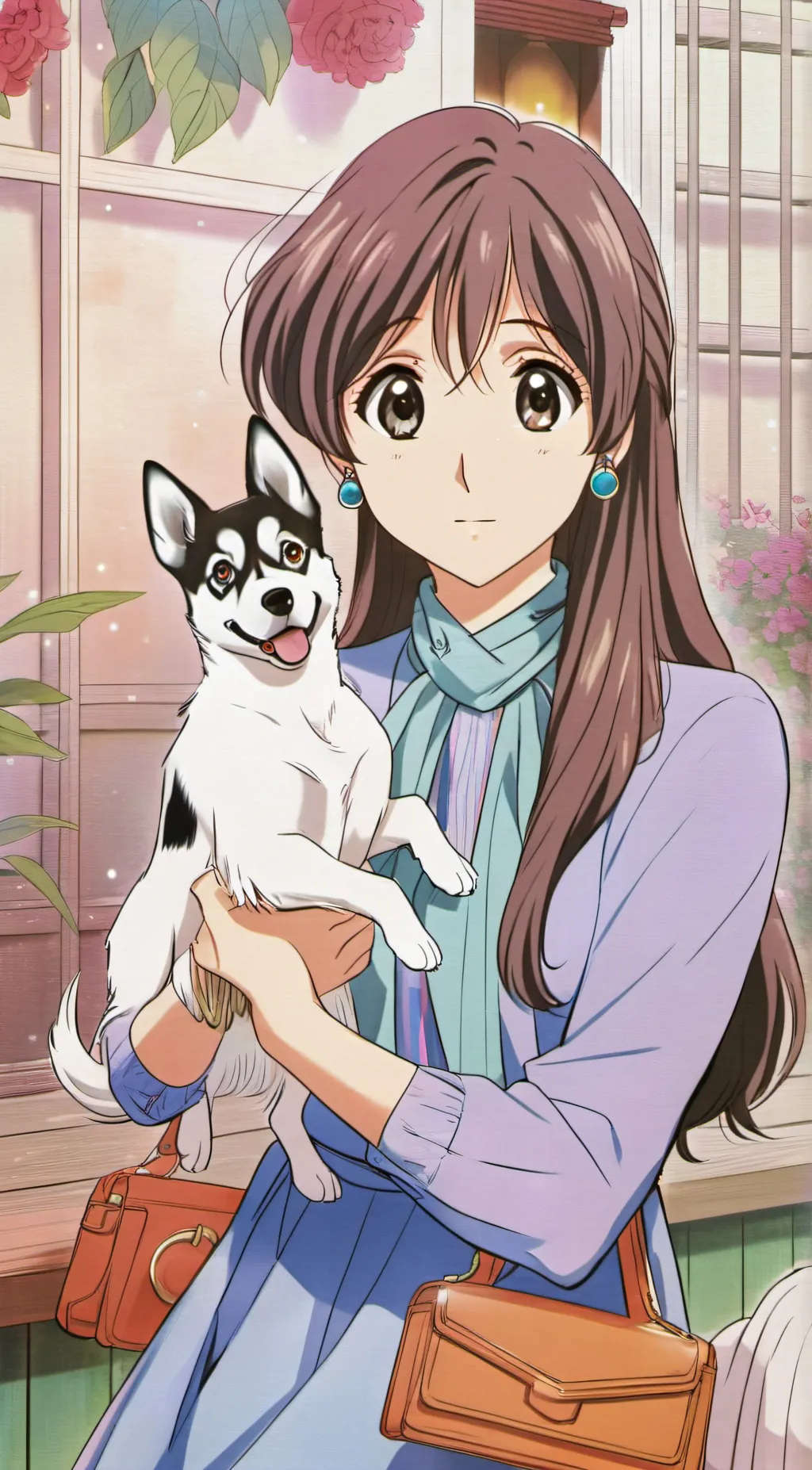 ai character: hi im a dog girl background