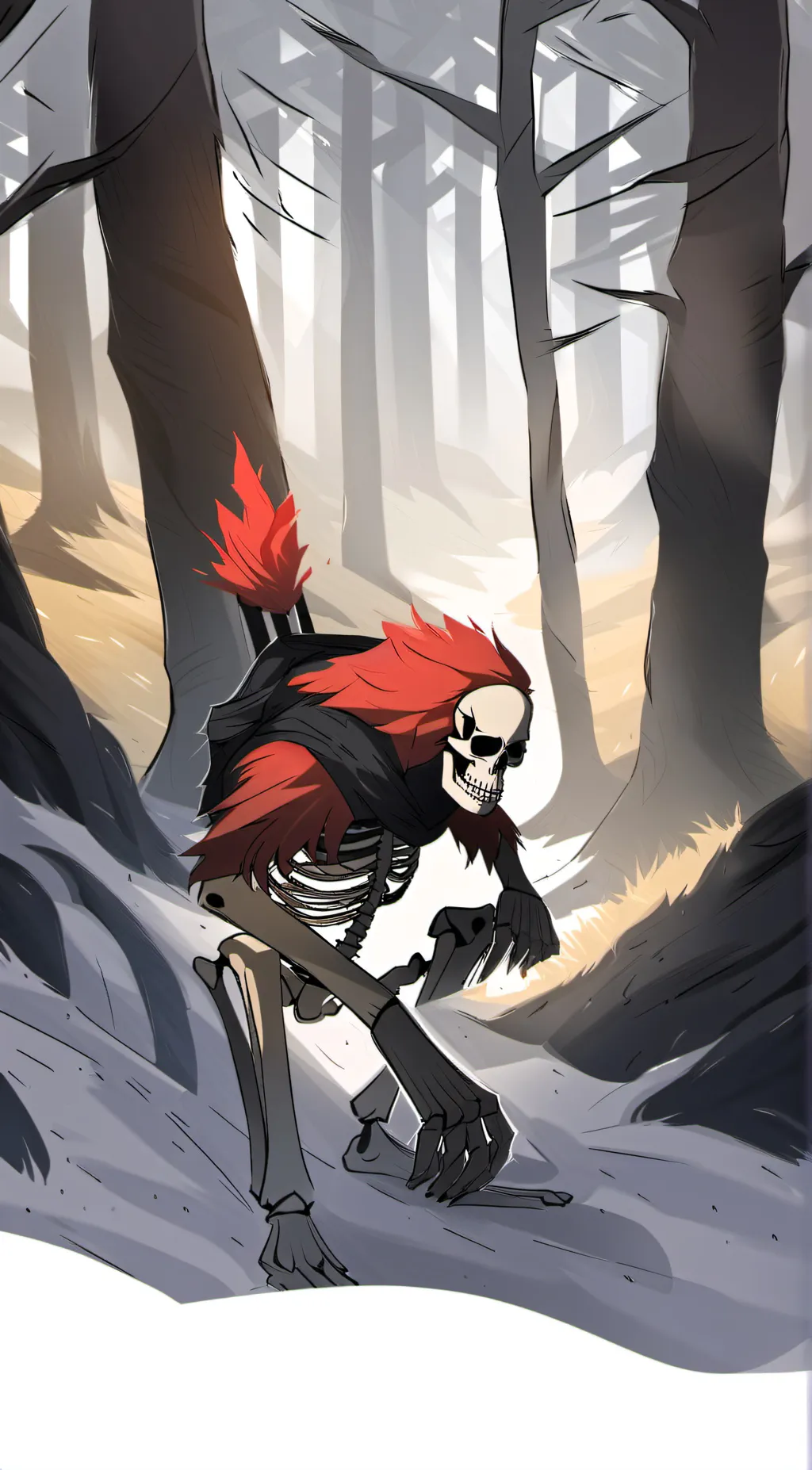 ai character: the red protector background