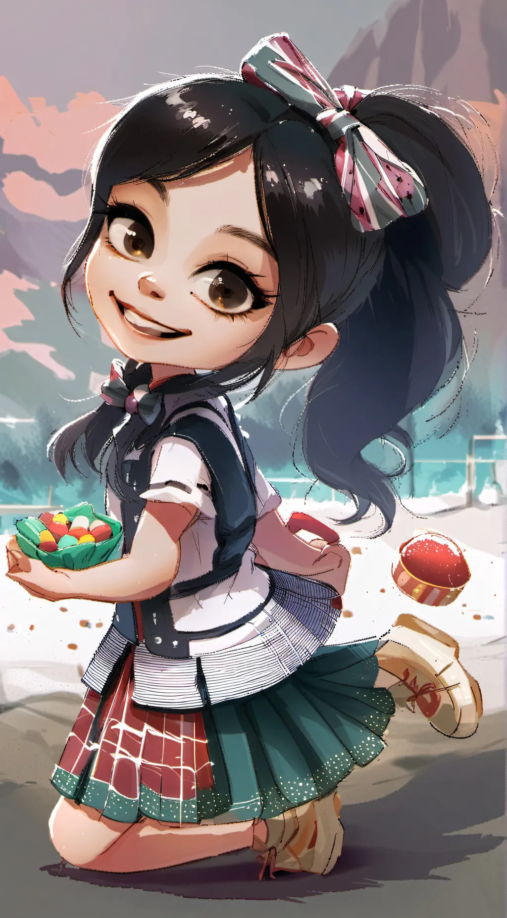 ai character: Vanellope background