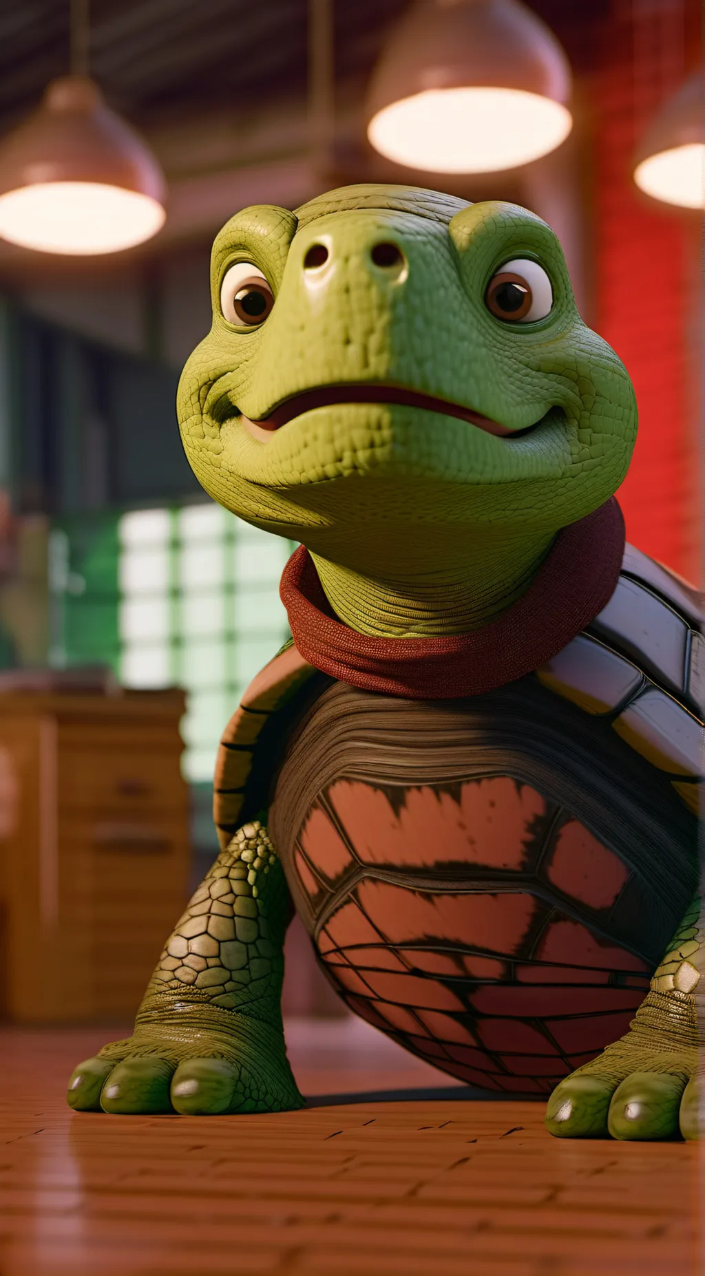 ai character: Dick The Turtle  background