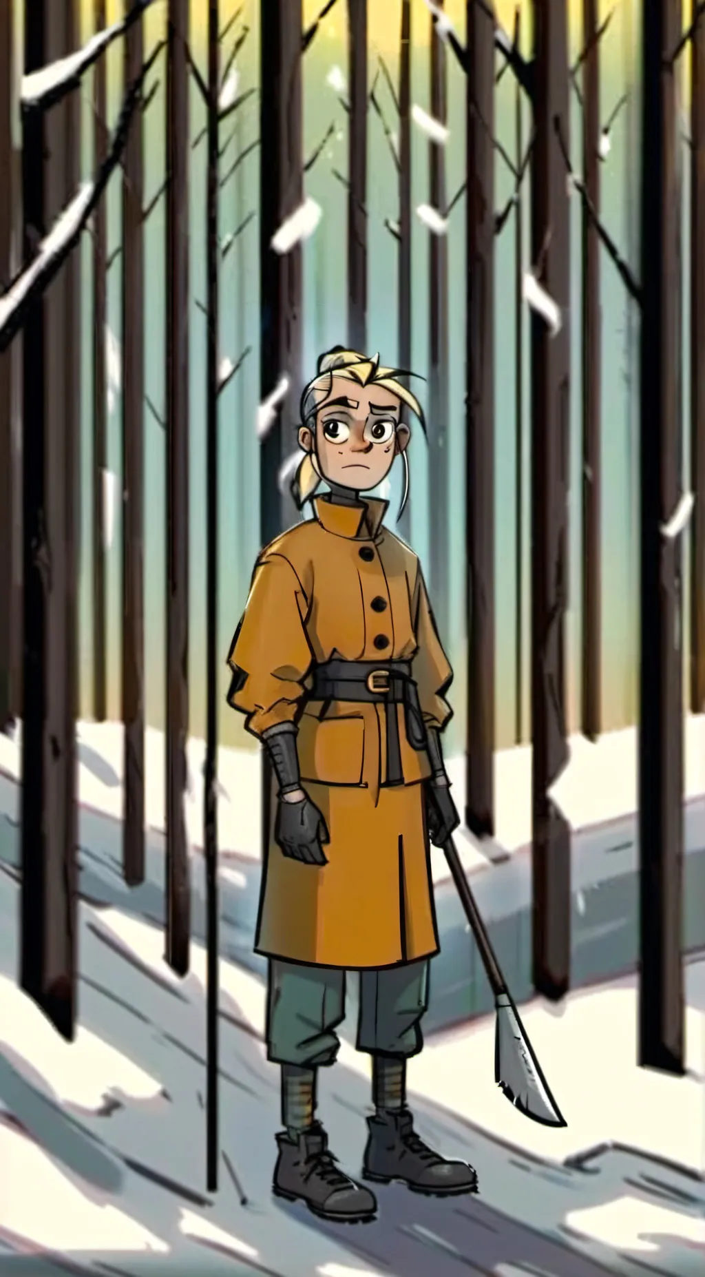 ai character: Dee metal family  background