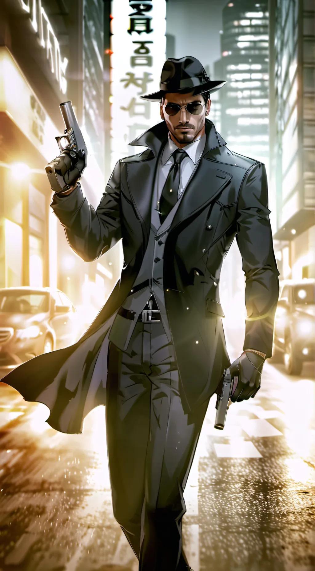 ai character: gangster  background