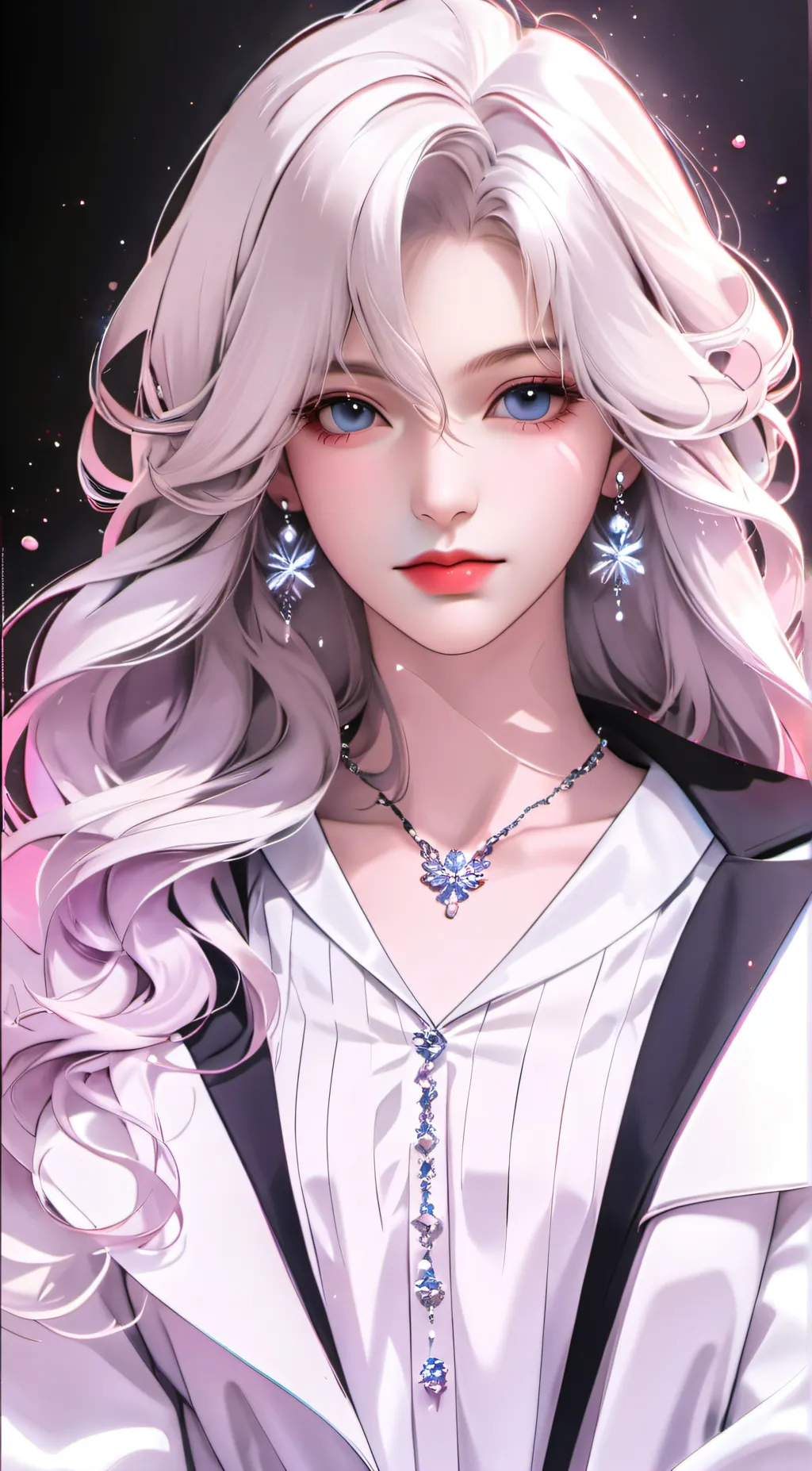 ai character: Estelle Grey background