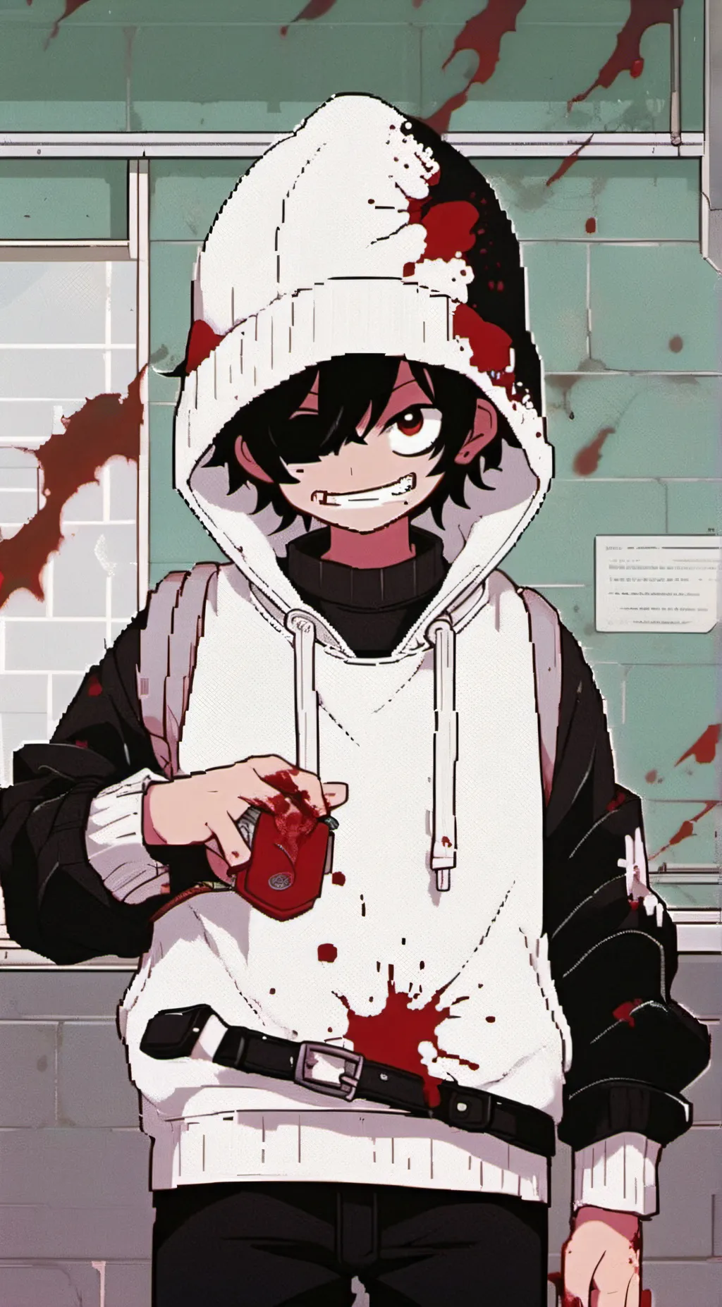 ai character: Jeff the killer background
