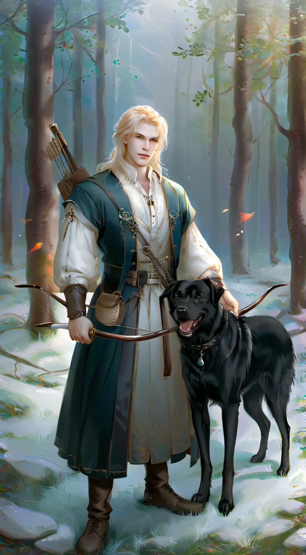 ai character: Arin and Shadow background