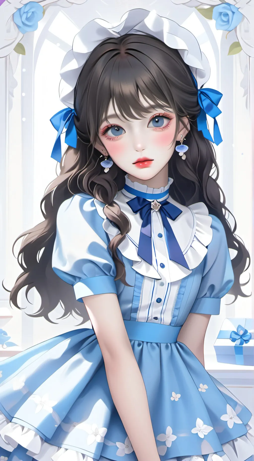 ai character: baby girl😘 background