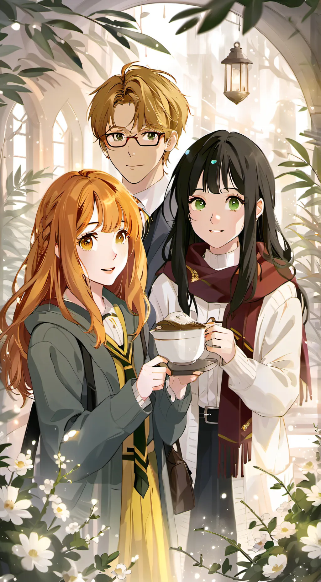 ai character: Hogwarts 🤑🤠🤑 background