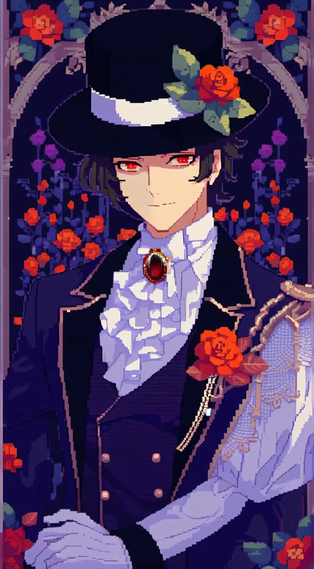 ai character: muzan  background