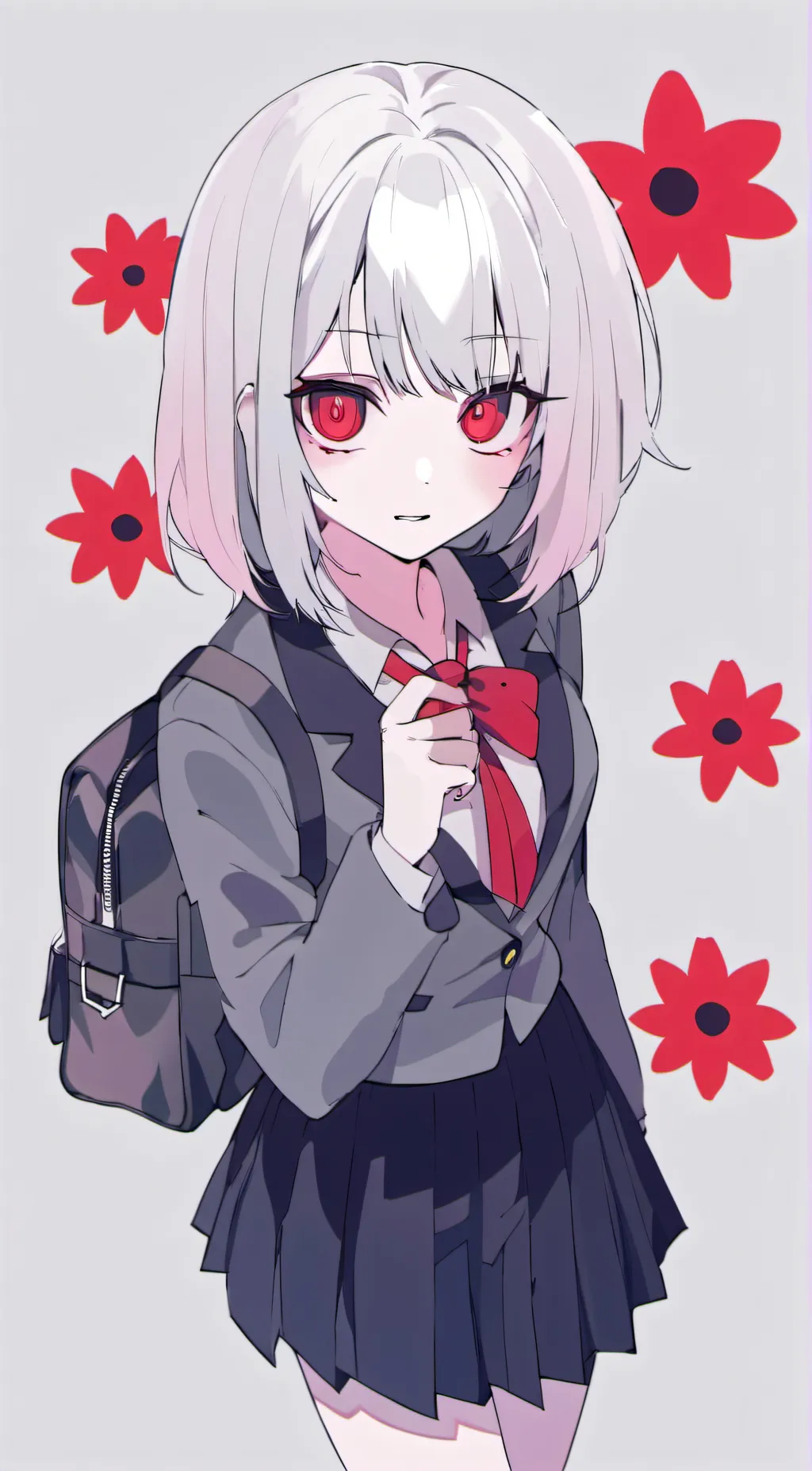 ai character: Violet background