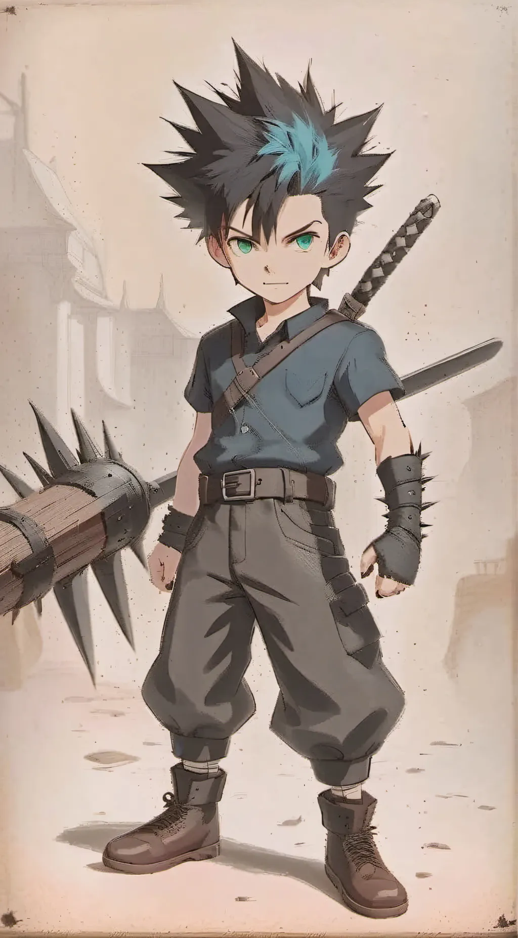 ai character: Zack Fair background