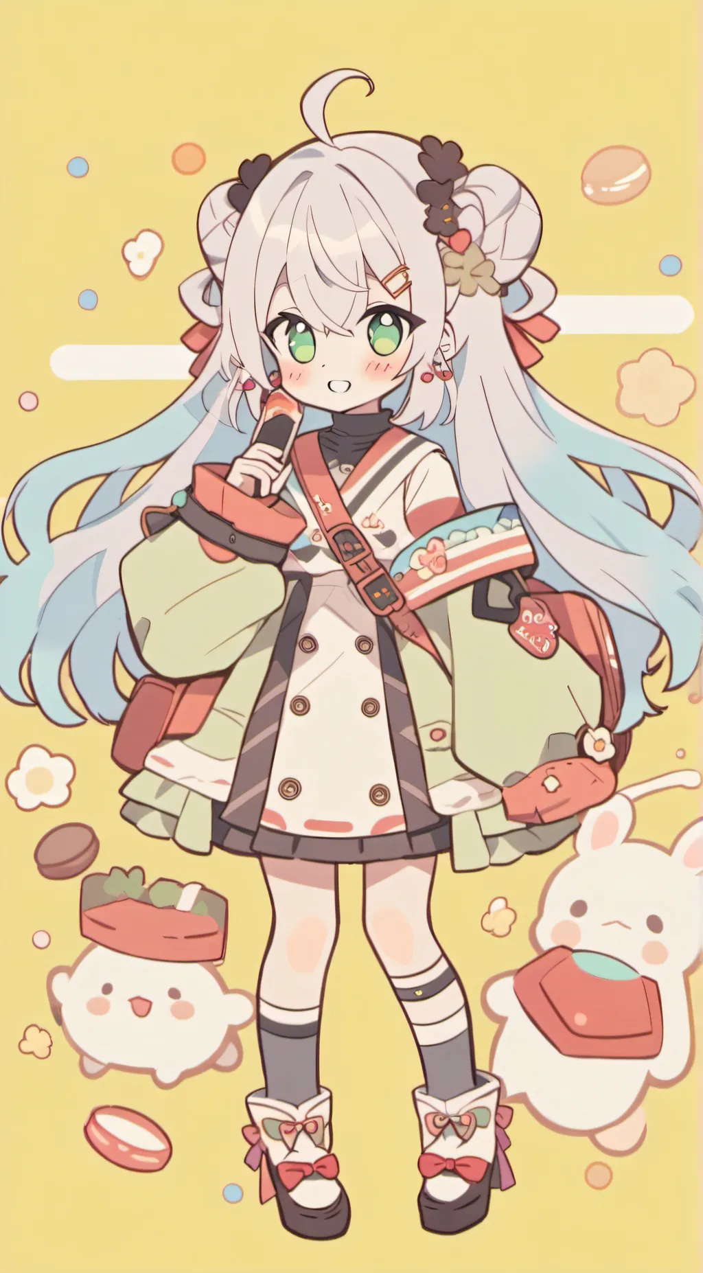 ai character: kitten background