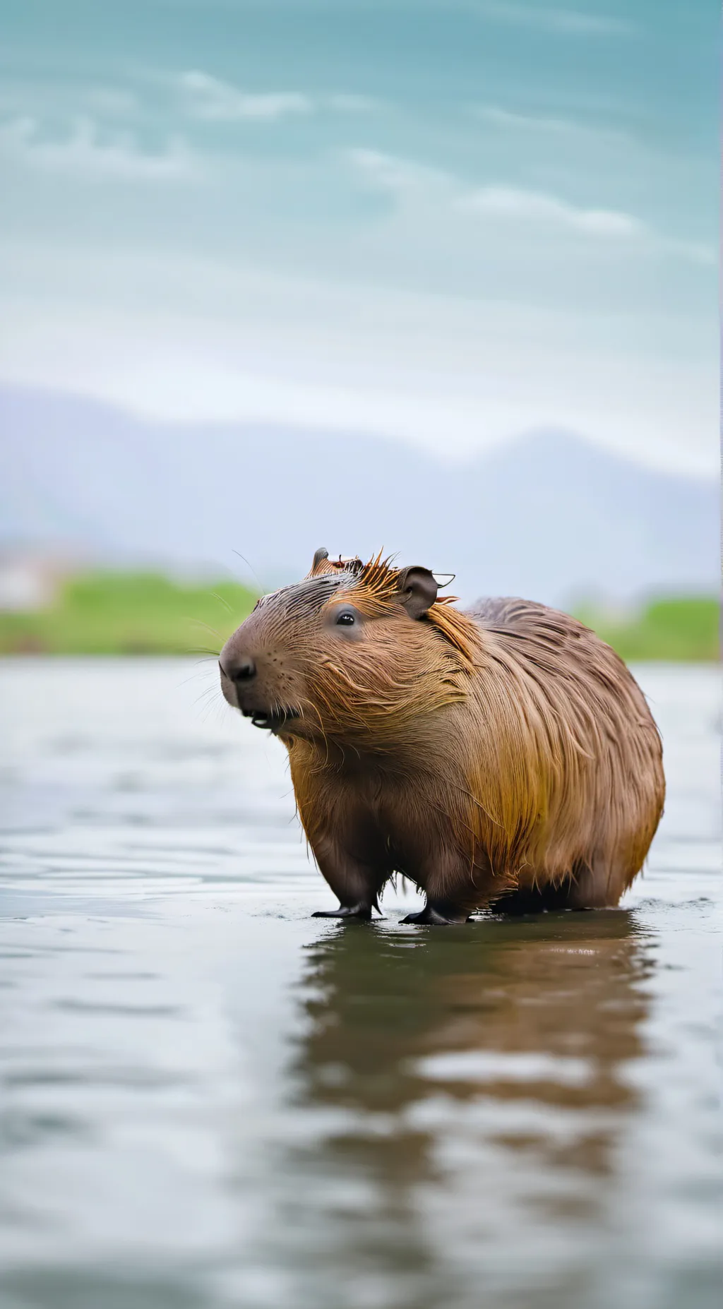 ai character: Darla the capybara background