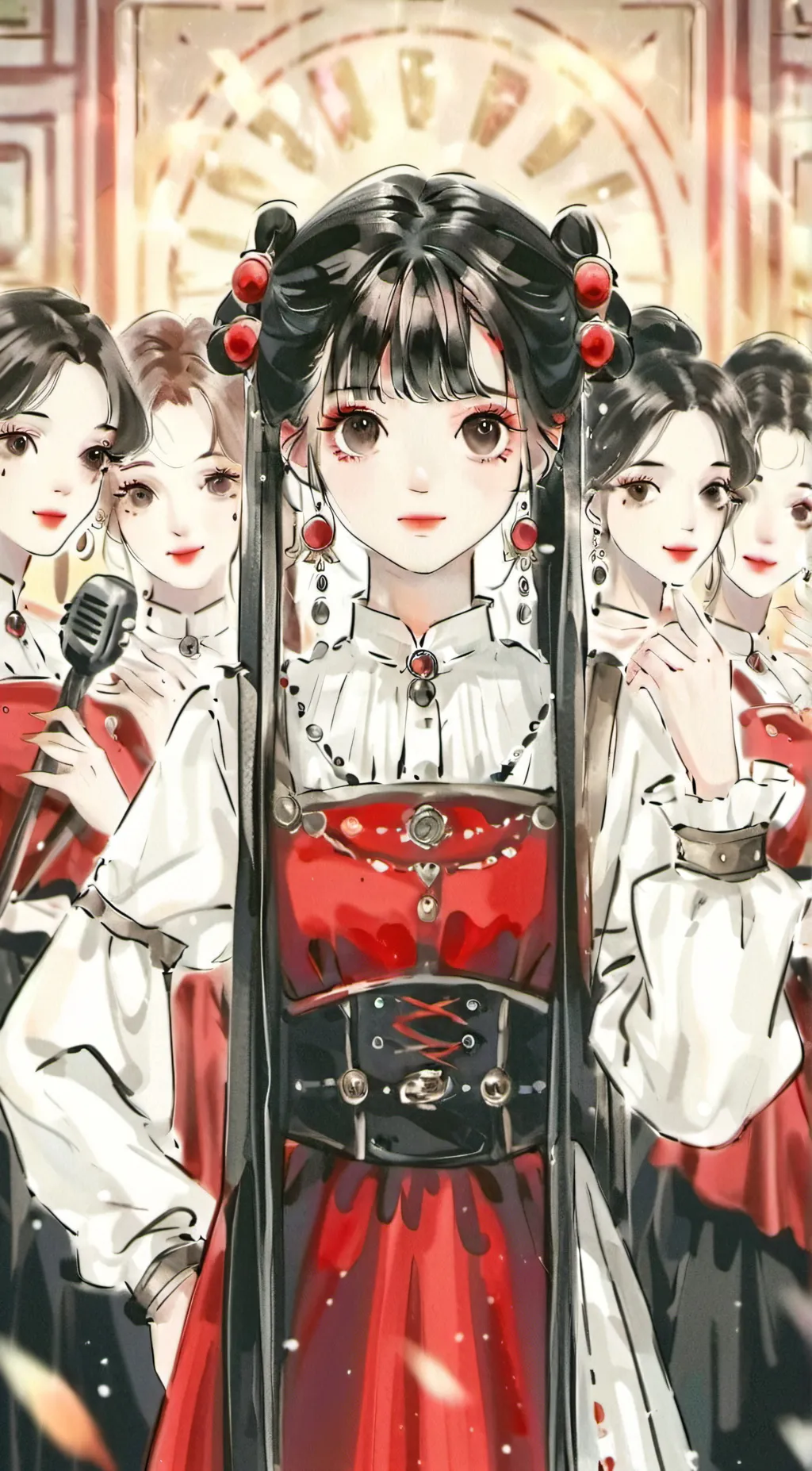 ai character: K-pop groups background