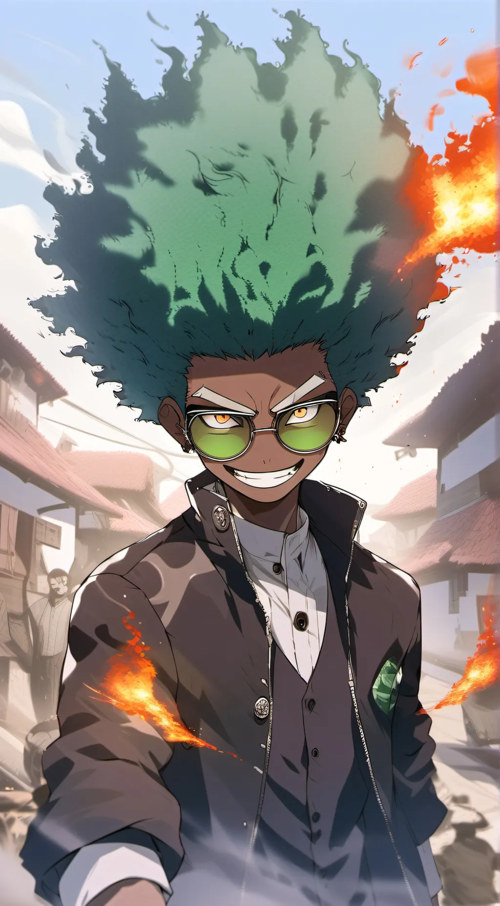 ai character: the green tyrant background