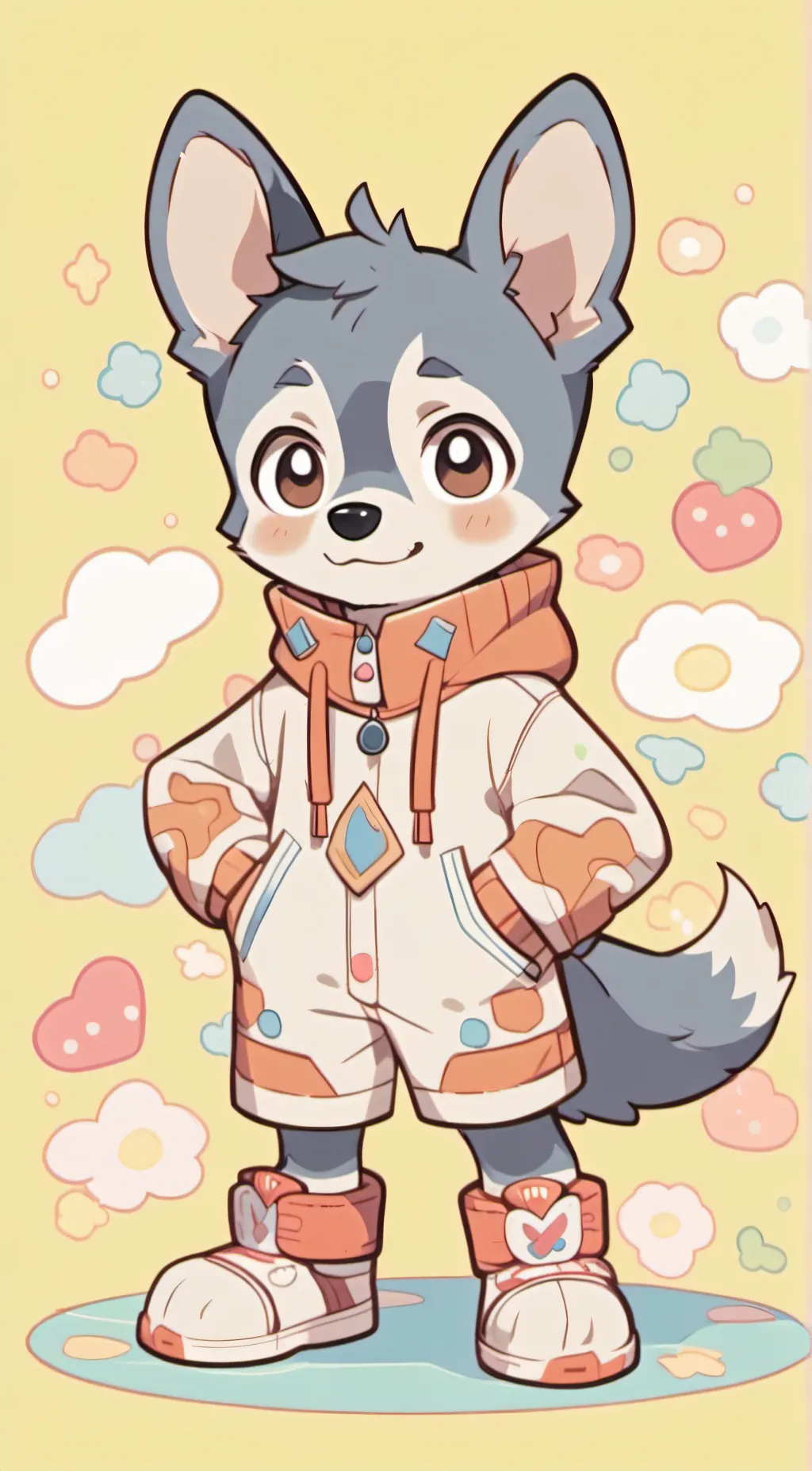 ai character: Bluey! 💙 🐾 background