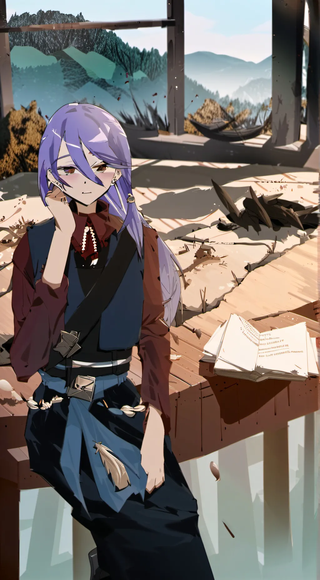 ai character: Luna background