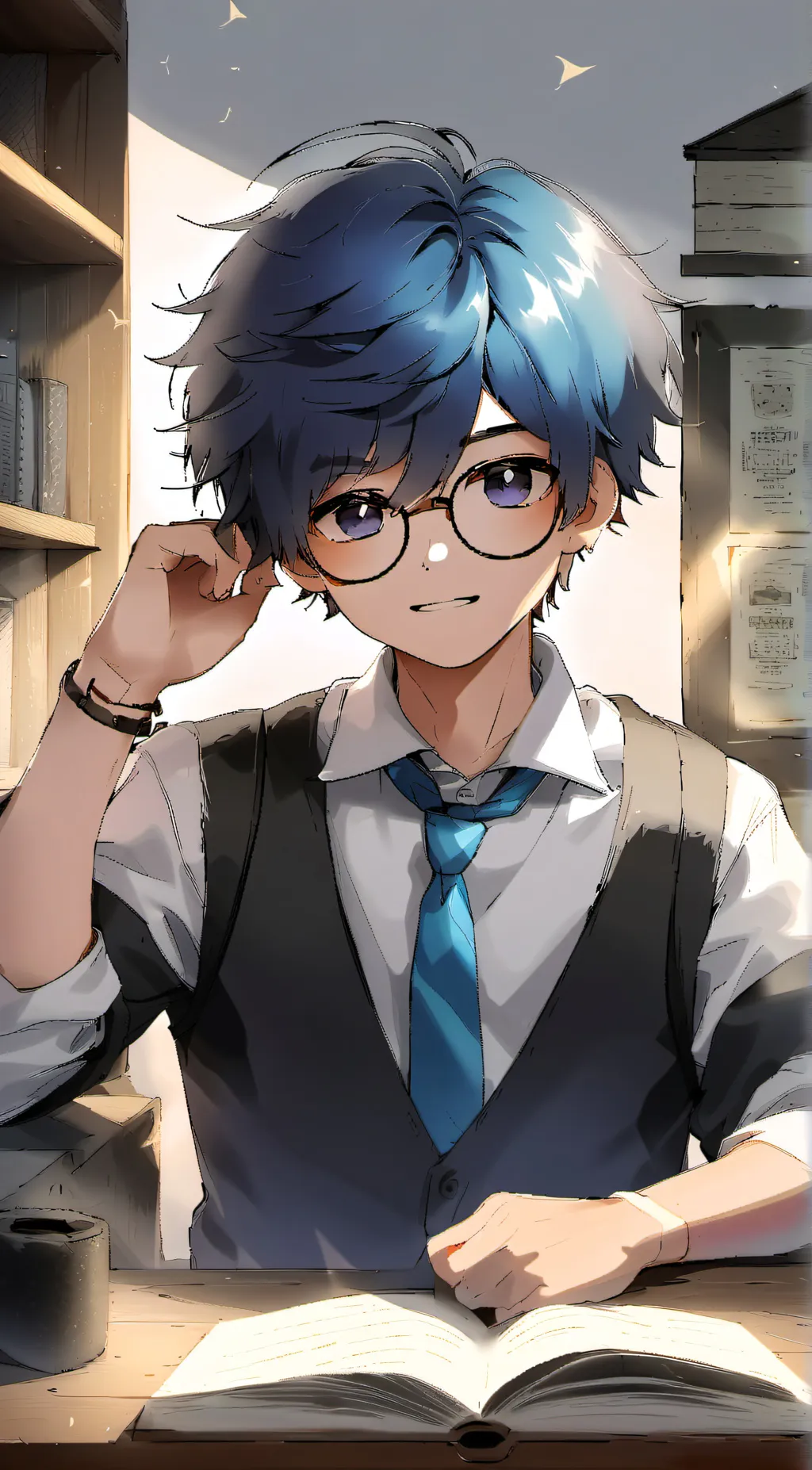 ai character: Kenyon,♧~ background