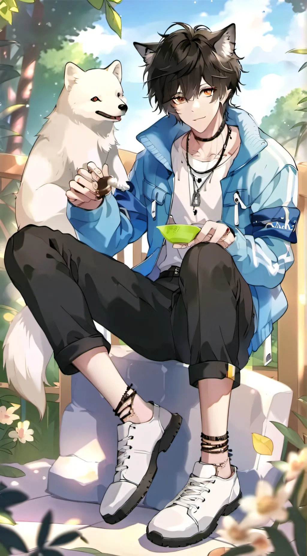 ai character: Jaxx linch background