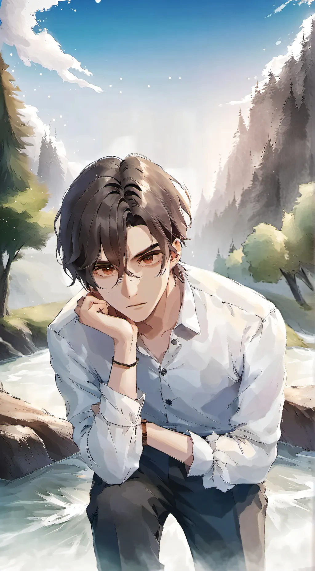 ai character: justin background